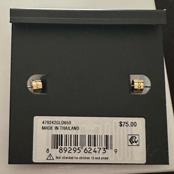 NWT Coach Enamel Signature C Huggie Earrings - Picture 4 of 5